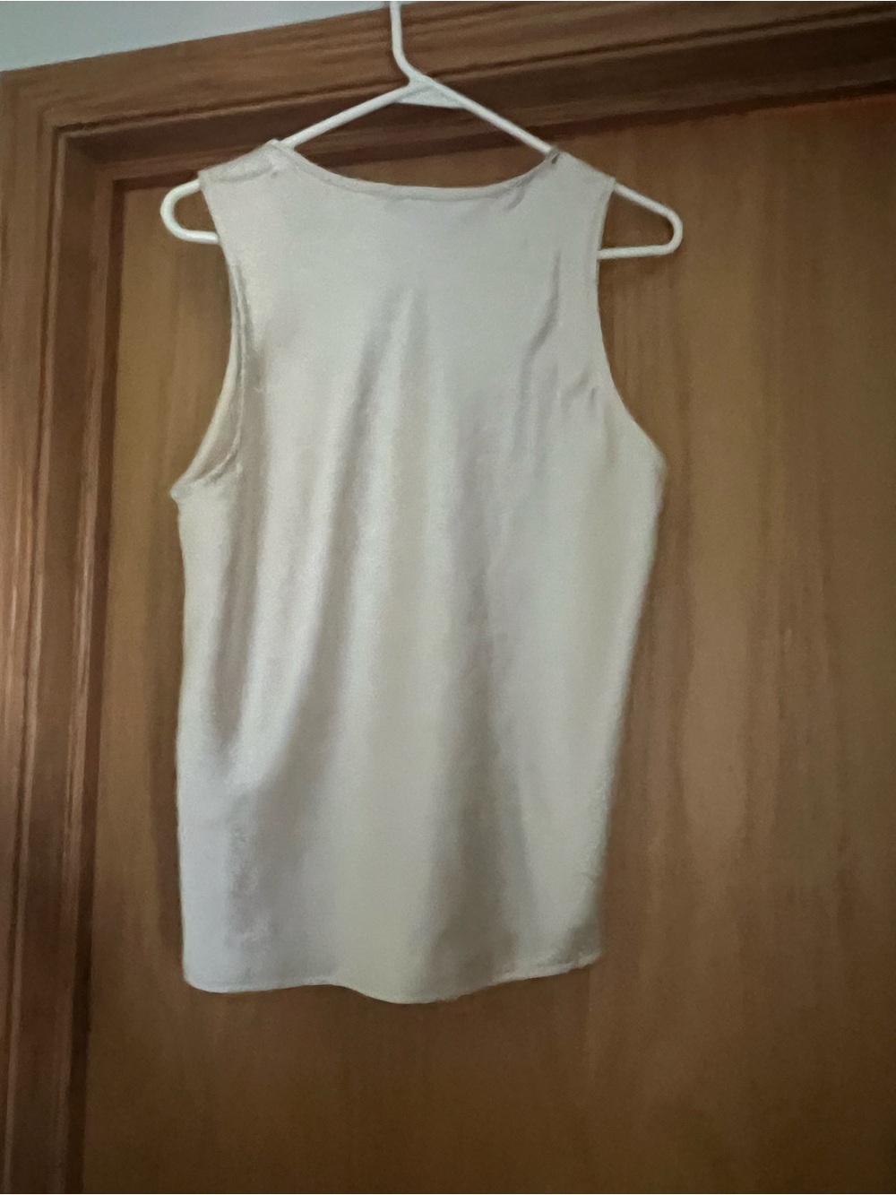 LOFT Sleeveless Tie-Neck Camisole in Cream - Picture 3 of 3